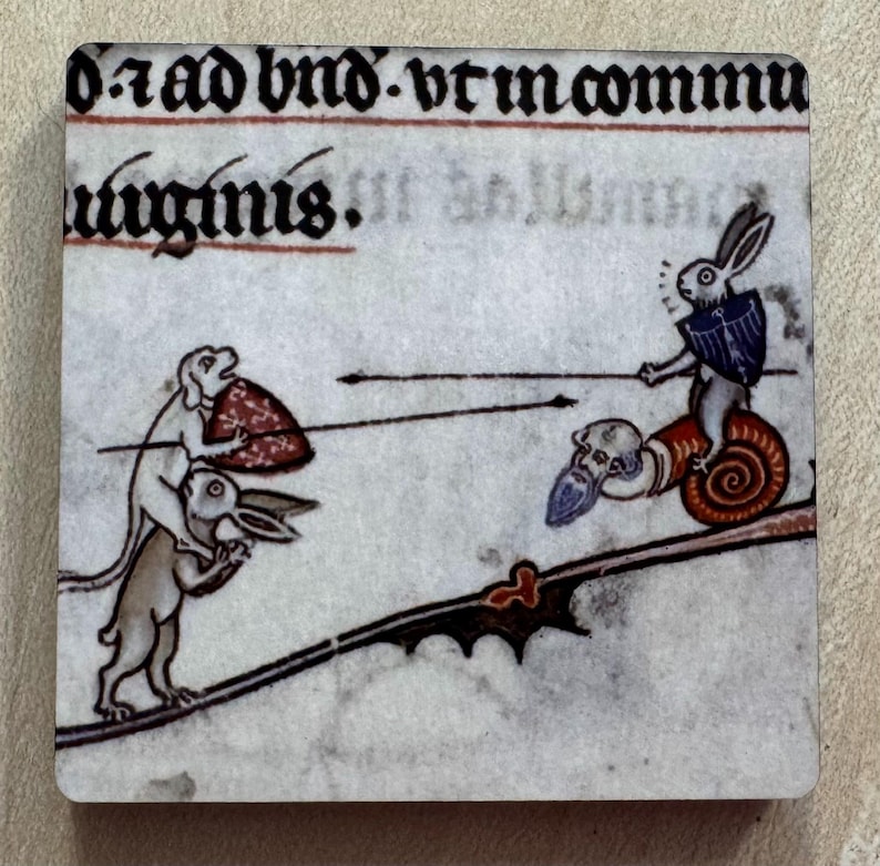 Medieval Murder Rabbit Fridge Magnets - Etsy UK