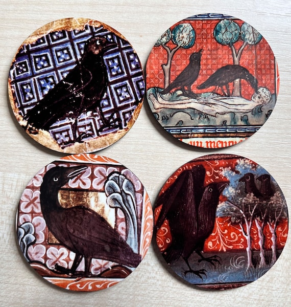 Crow Fridge Magnets