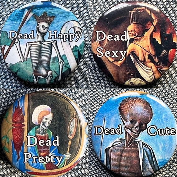 Skeleton Badges 32mm - Choose from 4 Designs