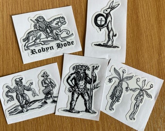 Folklore Stickers - choose from 5 designs