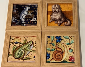 Medieval Animal Prints - Choose from Four Images