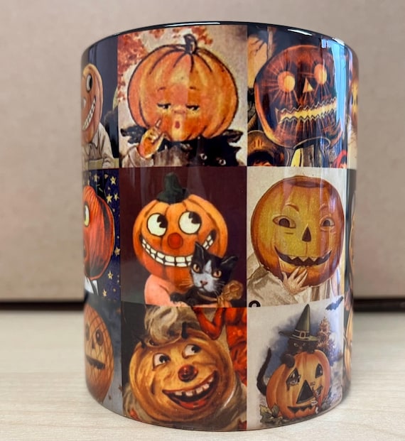 Creepy Vintage Pumpkin Mug