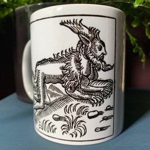 Werewolf Mug: 1557 Woodcut Design, 11oz Standard Size bild 4