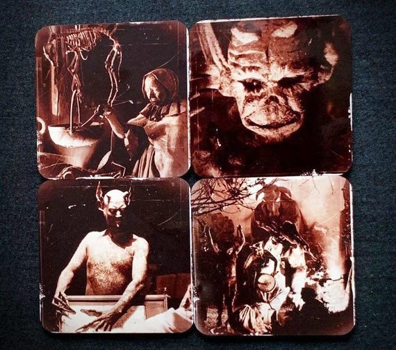 Haxan coasters - set of 4