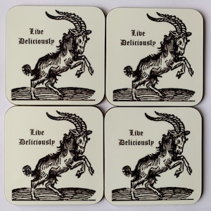 Black Phillip coasters - set of 4