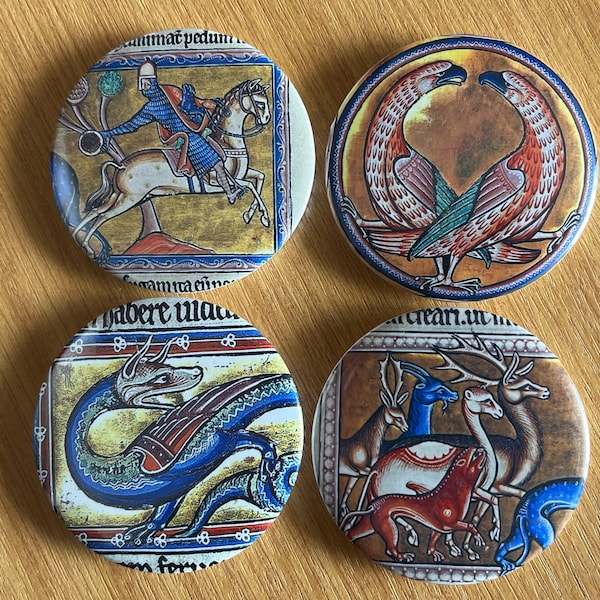 Aberdeen Bestiary Badge 32mm - choose from 4 designs