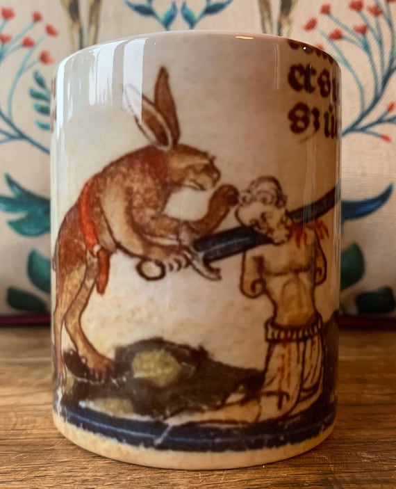 Medieval murder rabbit mug - Colour