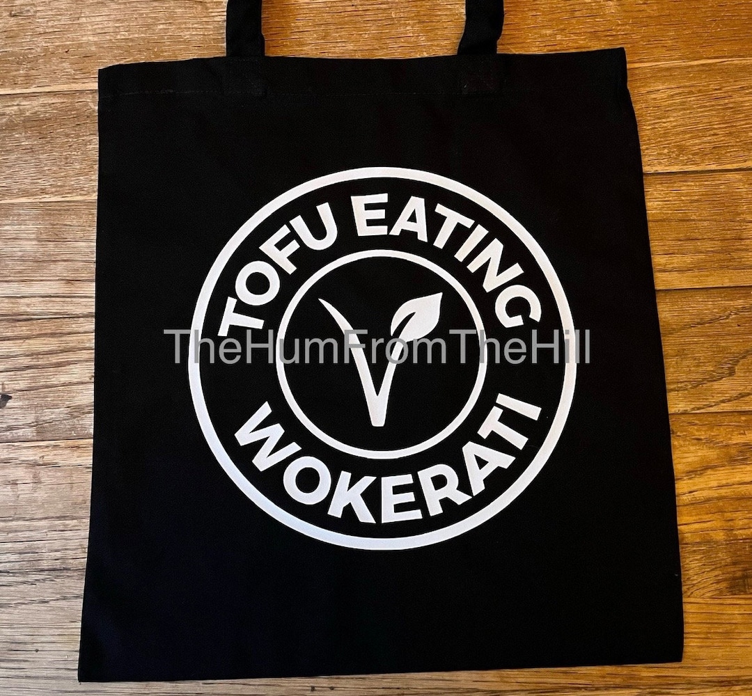 Tofu Eating Wokerati Tote Bag Cotton Etsy