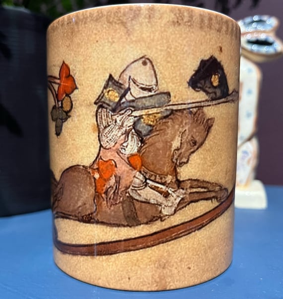 Horseback Knight Jousting Snail mug