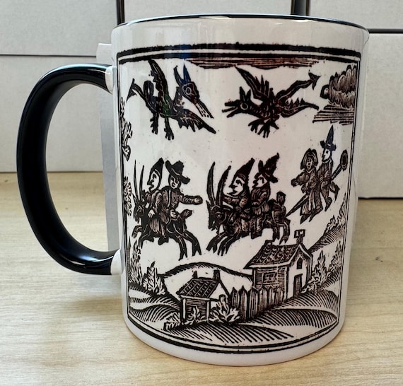 Witches Riding Goats mug