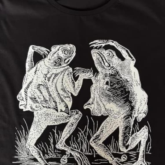 LADIES T -Shirt - Dancing toads going to the sabbath