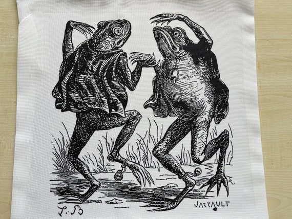 Dancing Toads Tote Bag -  cotton