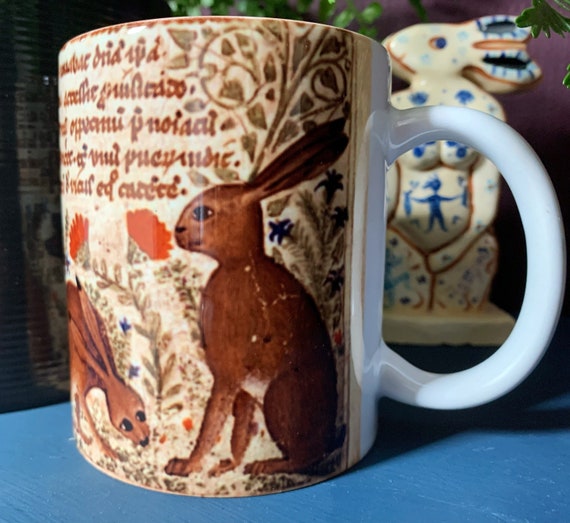 Medieval Hare and Wildlife Mug - Cocharelli Codex
