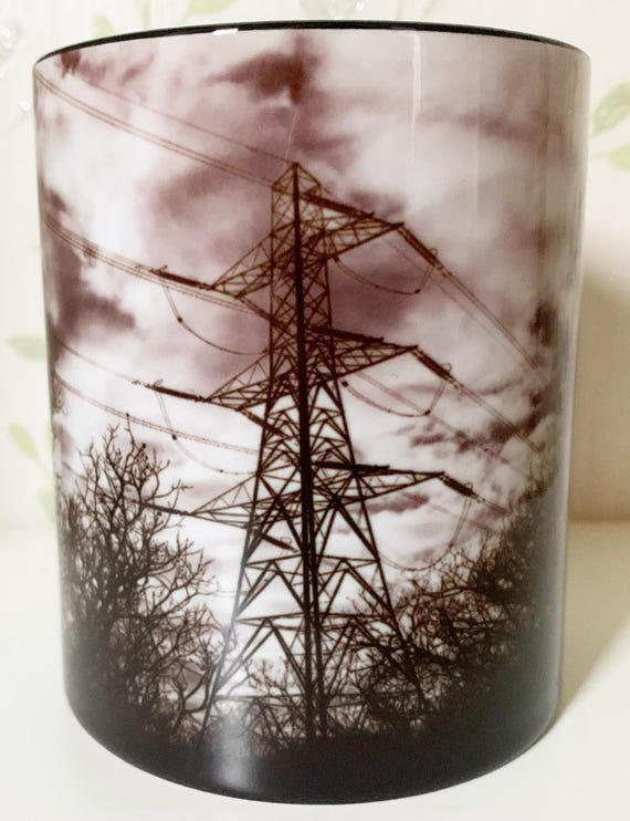 Pylon mug - black and white photograph
