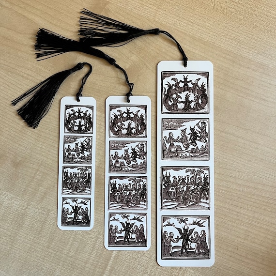 Woodcut Witches Bookmark (aluminium) - Choose from 3 sizes