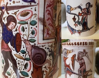 Medieval Knights vs Snails Mug