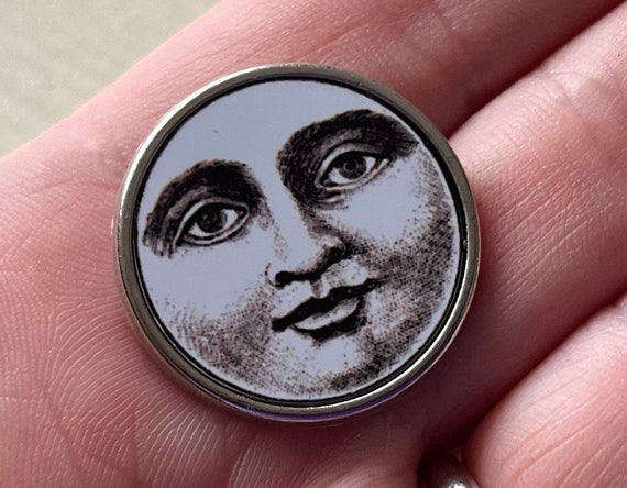 Vintage Moon Budget  Lapel Pin