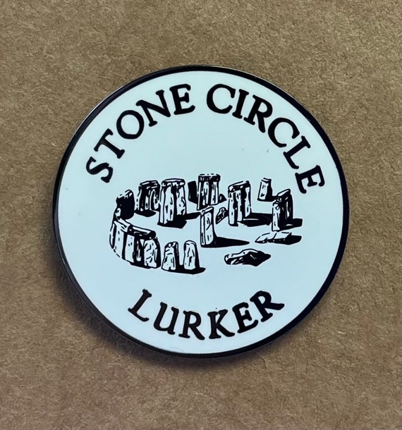 Enamel Stone Circle Lurker Lapel Pin