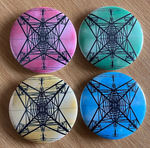Pylon Badge - 32mm - choose from 4 colours