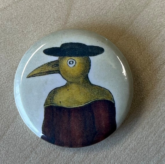 Plague Dr  Button Badge 32mm