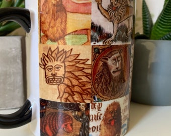 Majestic Lion Marginalia Mug