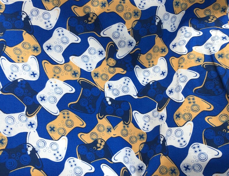 Video Game Controller Cotton Fabric Xbox Etsy