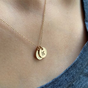 Tiny Gold Initial Charm image 5