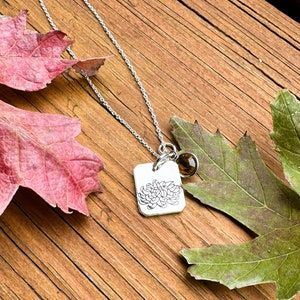 Chrysanthemum Charm or Necklace-November Floral