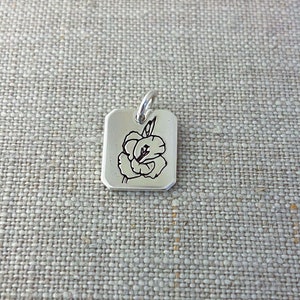 Gladiolus Charm Necklace Charm only