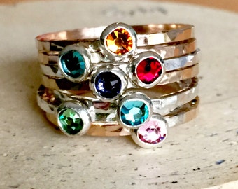 Delicate Birthstone Ring