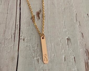 Gold Fill Cause Ribbon Necklace