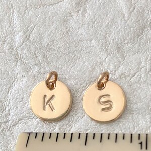 Tiny Gold Initial Charm image 6