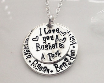 I Love You a Bushel and a Peck Layered Necklace