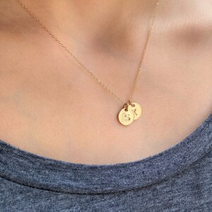 Tiny Gold Initial Charm image 4