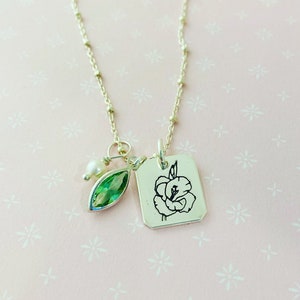 Gladiolus Charm Necklace image 2