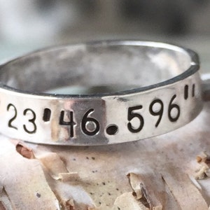 Mixed Metal Copper and Sterling Silver Personalized Band Ring (S0180) 4