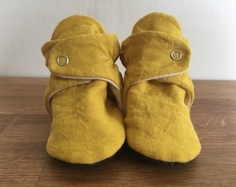 Goldenrod Baby Booties