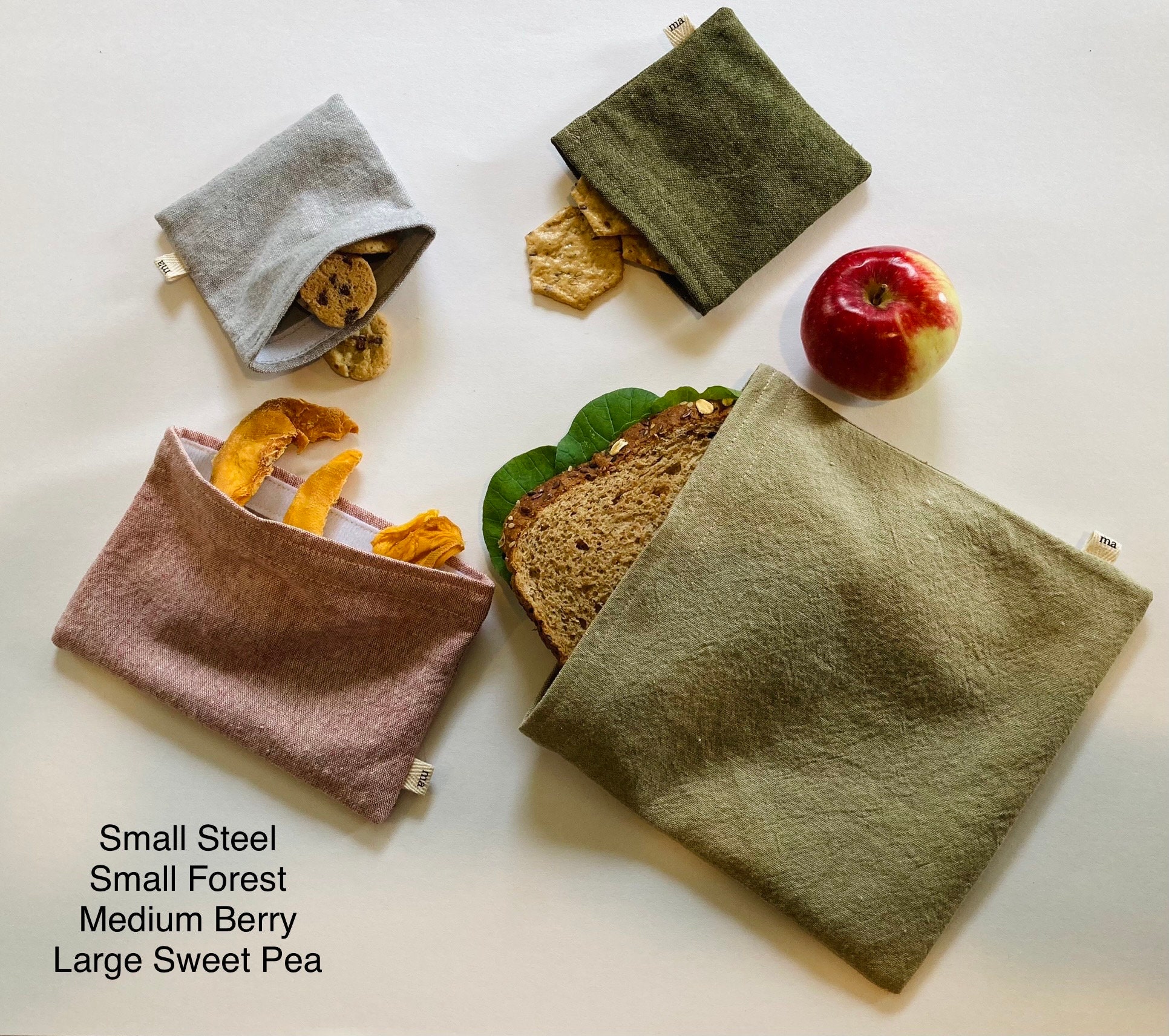 Lunchskins | Reusable Zippered Sandwich Bag + Snack Bag 2-Pack Bundle - Geometric