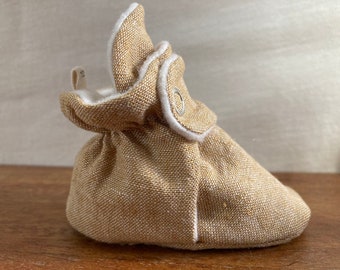 Leather Baby Booties (made from cloth, not leather)