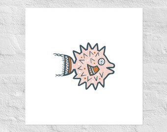 Puffer Fish ART PRINT