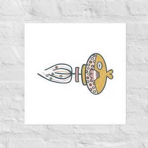 Ponytail Fish ART PRINT