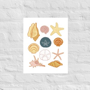 Seashells at Sunset ART PRINT