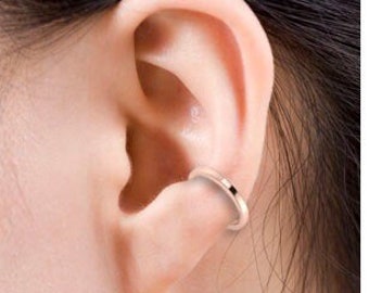 Simple Plain Ear Cuff 14K Rose Gold Earcuff Jewelry No Piercing Earring Single Earring Slide On