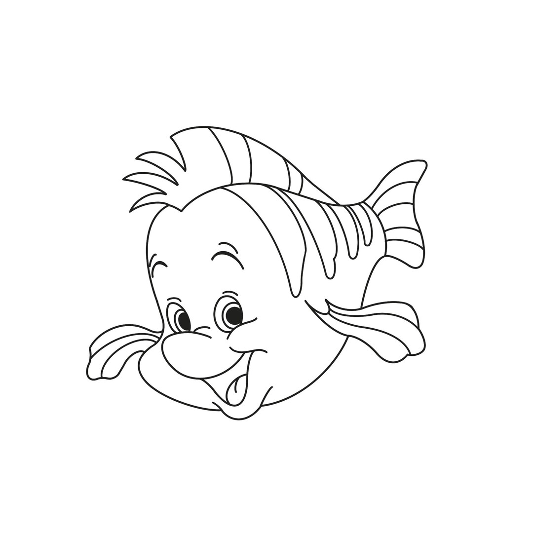 Flounder Svg/png/pdf/jpeg (Download Now) - Etsy