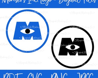Monsters Inc. Logo (Monsters Inc.) Digital Files - SVG/PNG/PDF/Jpeg