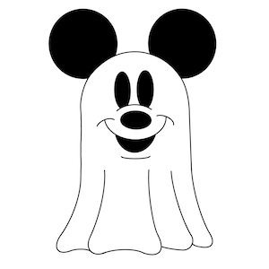 Halloween - Mickey Mouse Ghost Digital Files - SVG/PNG/PDF/Jpeg
