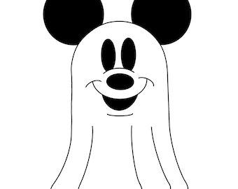 ハロウィン - ミッキーマウスゴースト デジタルファイル - SVG/PNG/PDF
