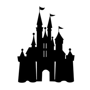 Cinderella Castle Digital Files - SVG/PDF/PNG/Jpeg - Coloring Pages