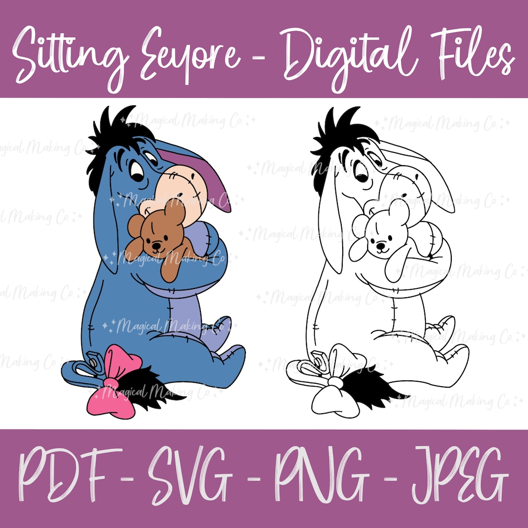 Sitting Eeyore (the Many Adventures of Winnie the Pooh) Digital