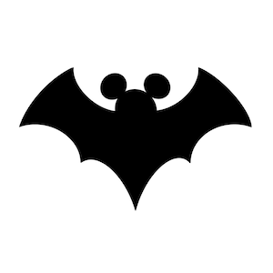 Mickey Mouse Halloween Bat Digital Files - SVG/PNG/PDF/Jpeg